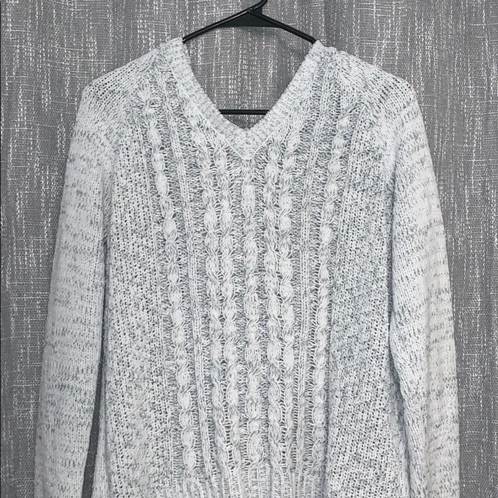 Knit Sweater with Hood